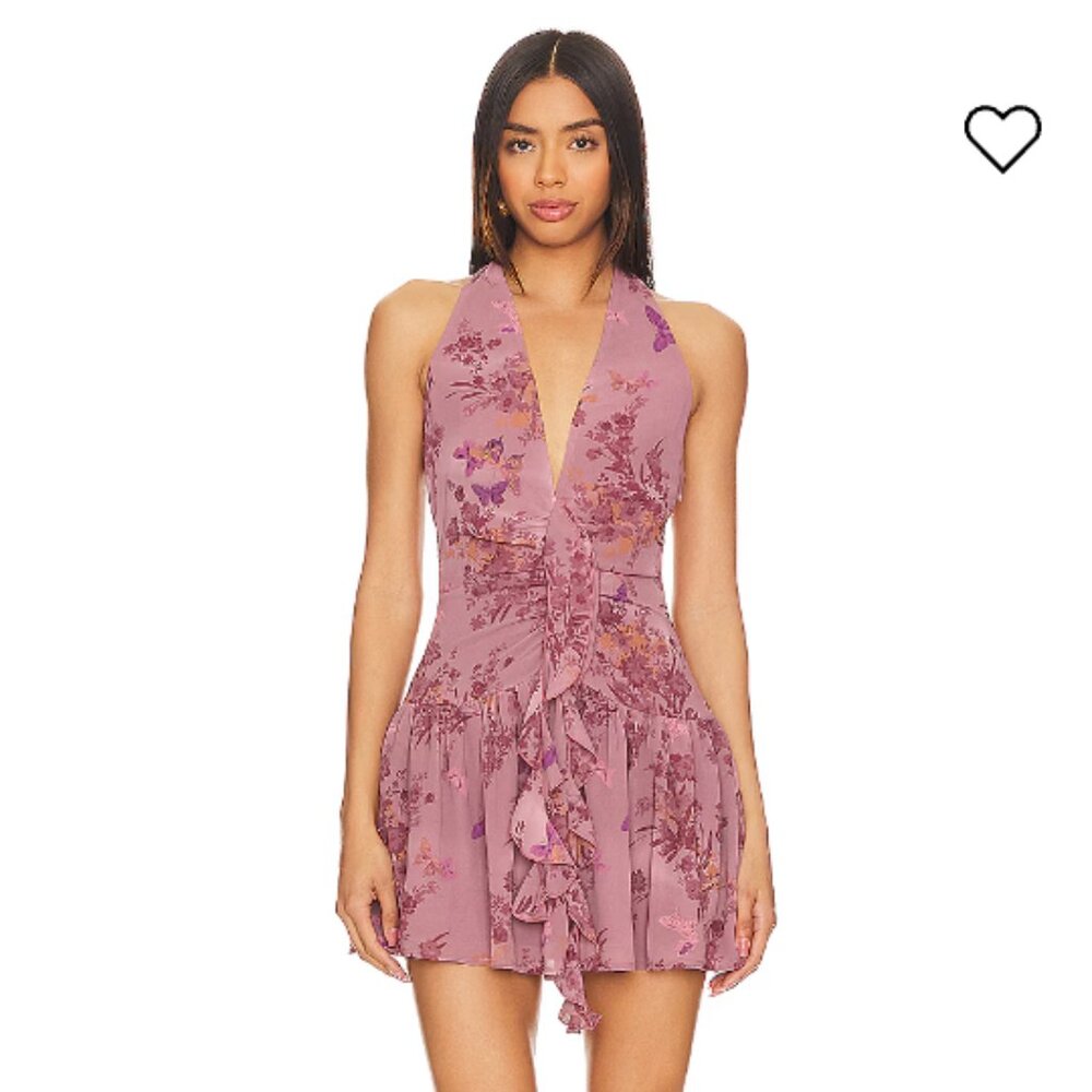 NBD - Diya Mini Dress in Mauve Floral